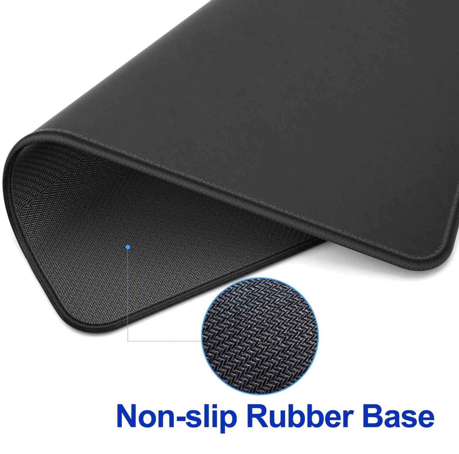 Non-slip rubber base